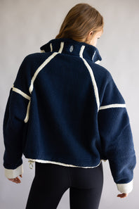 FP Movement Mountain High ½ Zip Fleece for Women in Navy Combo