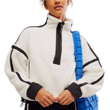 FP Movement Mountain High ½ Zip Fleece for Women in White