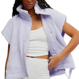 FP Movement Scout It Out Fleece Vest for Women in Iris 