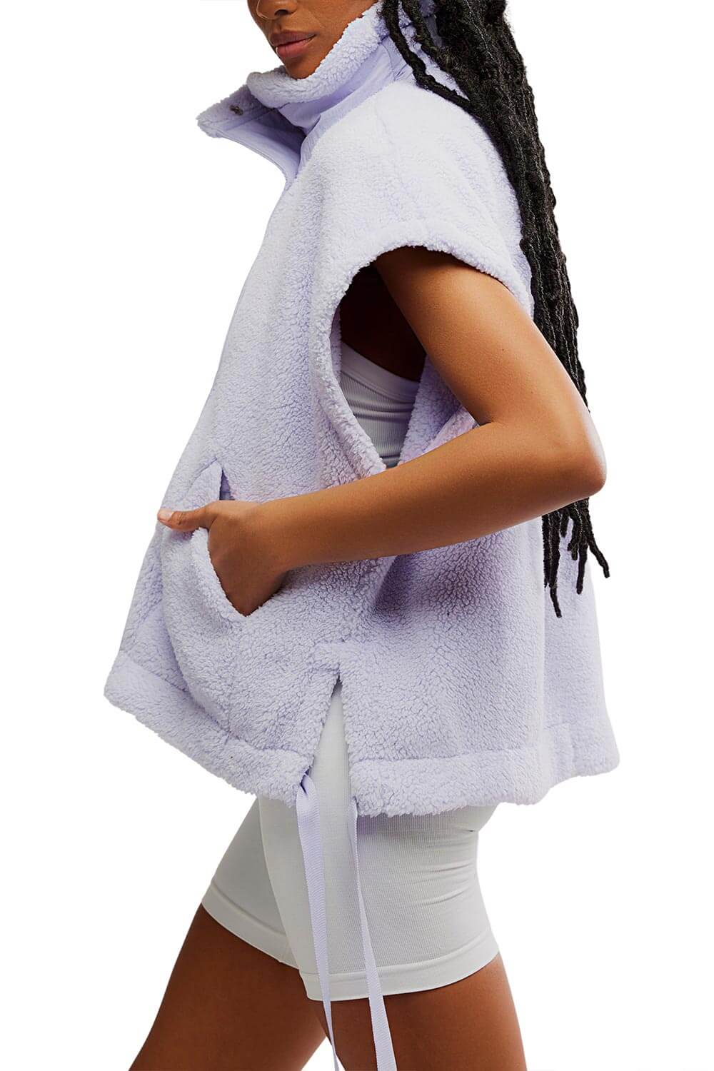 FP Movement Scout It Out Fleece Vest for Women in Iris 