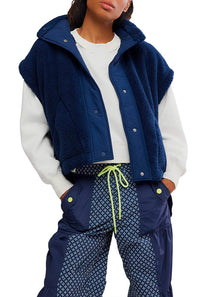 FP Movement Scout It Out Fleece Vest for Women in Navy 