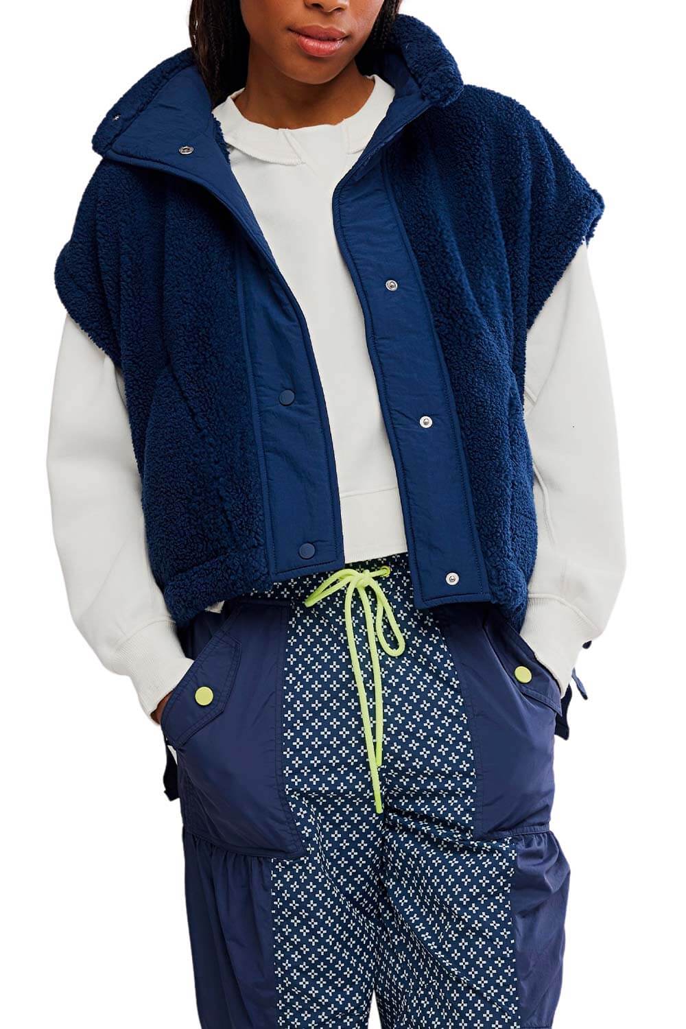 FP Movement Scout It Out Fleece Vest for Women in Navy 