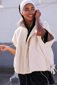 FP Movement Scout It Out Fleece Vest for Women in Birch Tree 