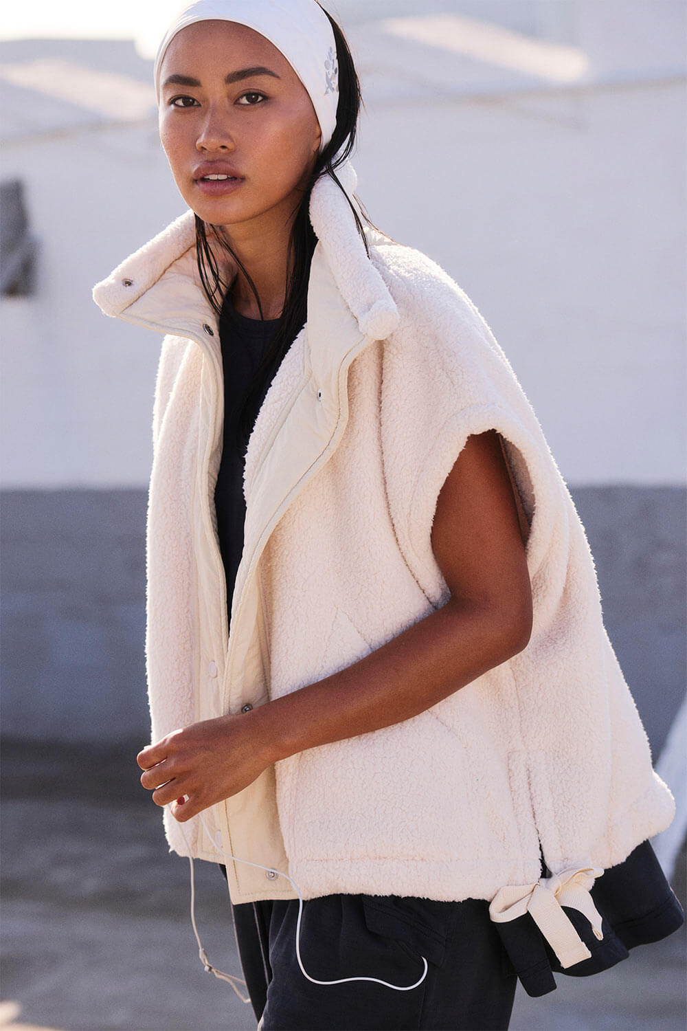 FP Movement Scout It Out Fleece Vest for Women in Birch Tree 