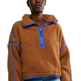FP Movement Mountain ½ Zip Fleece for Women in Twig Brown