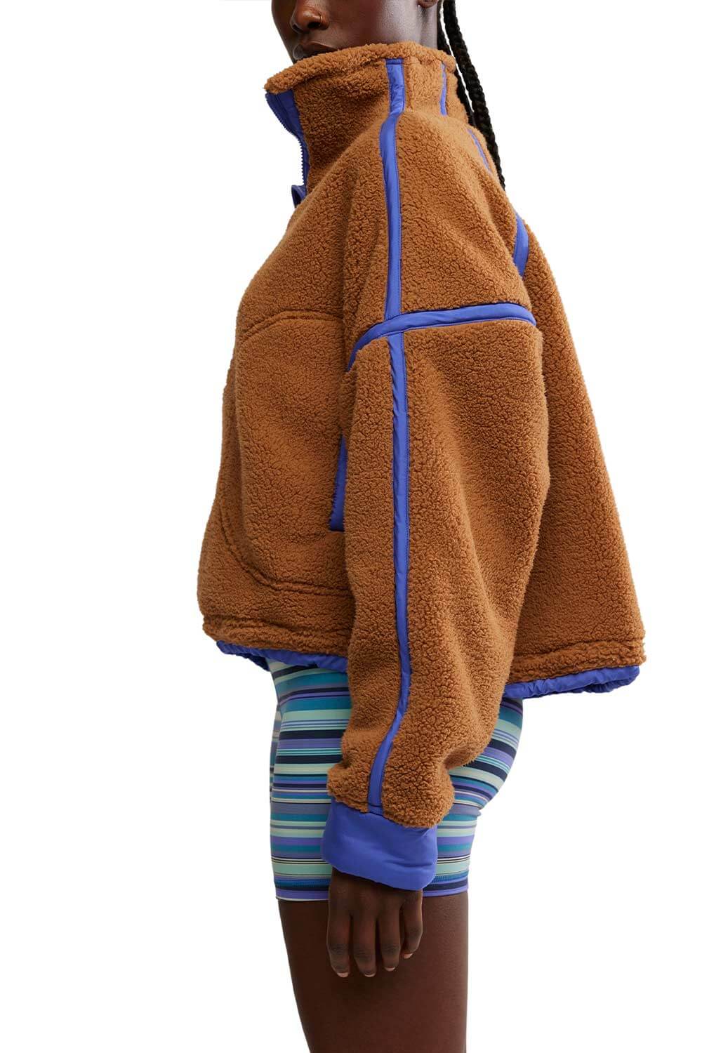 FP Movement Mountain ½ Zip Fleece for Women in Twig Brown