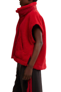 FP Movement Scout It Out Fleece Vest for Women in Cranberry