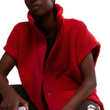FP Movement Scout It Out Fleece Vest for Women in Cranberry