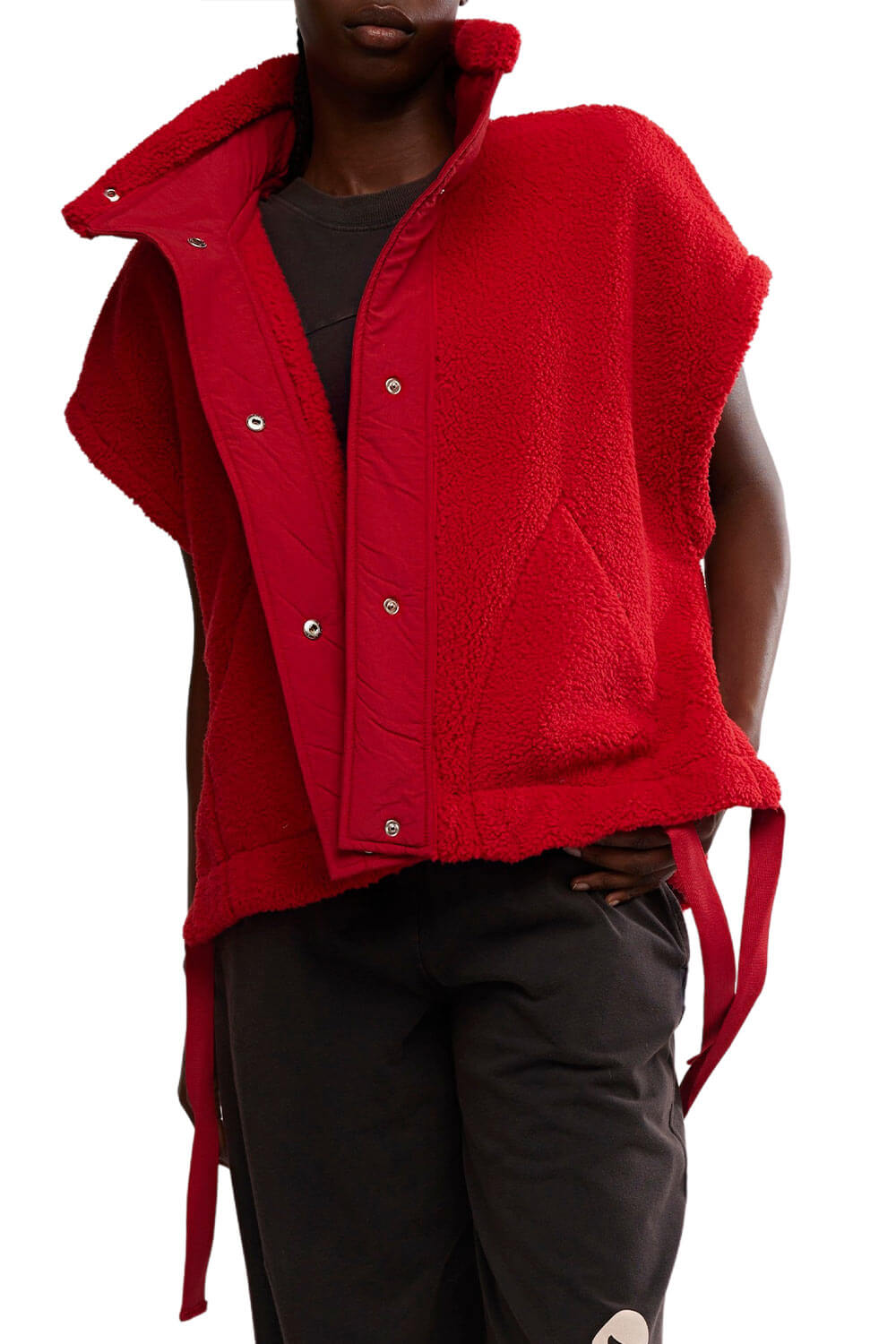 FP Movement Scout It Out Fleece Vest for Women in Cranberry