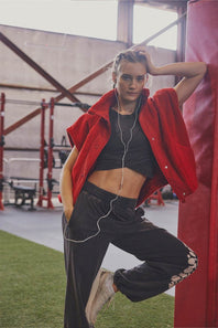 FP Movement Scout It Out Fleece Vest for Women in Cranberry