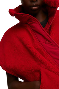 FP Movement Scout It Out Fleece Vest for Women in Cranberry