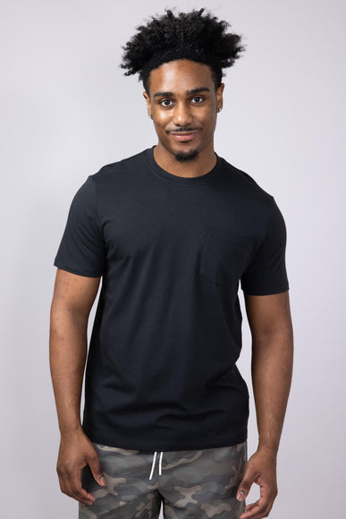 Free Fly Bamboo Current Pocket T-Shirt for Men in Black