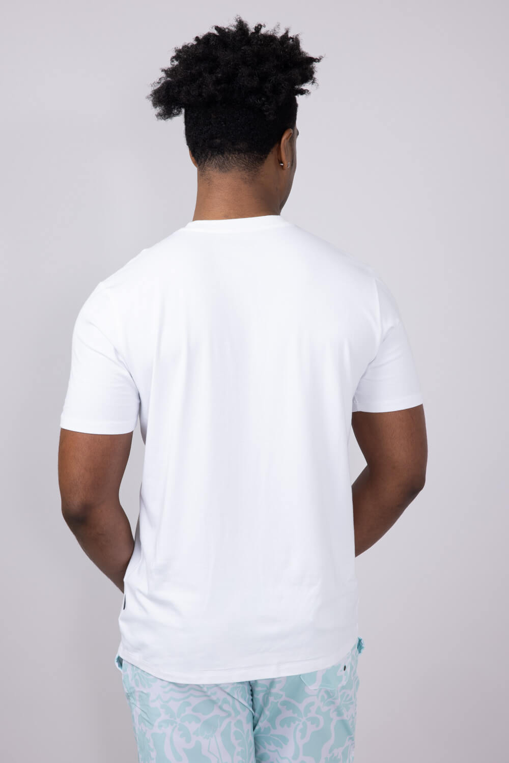 Free Fly Bamboo Current Pocket T-Shirt for Men in White