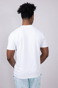 Free Fly Bamboo Current Pocket T-Shirt for Men in White