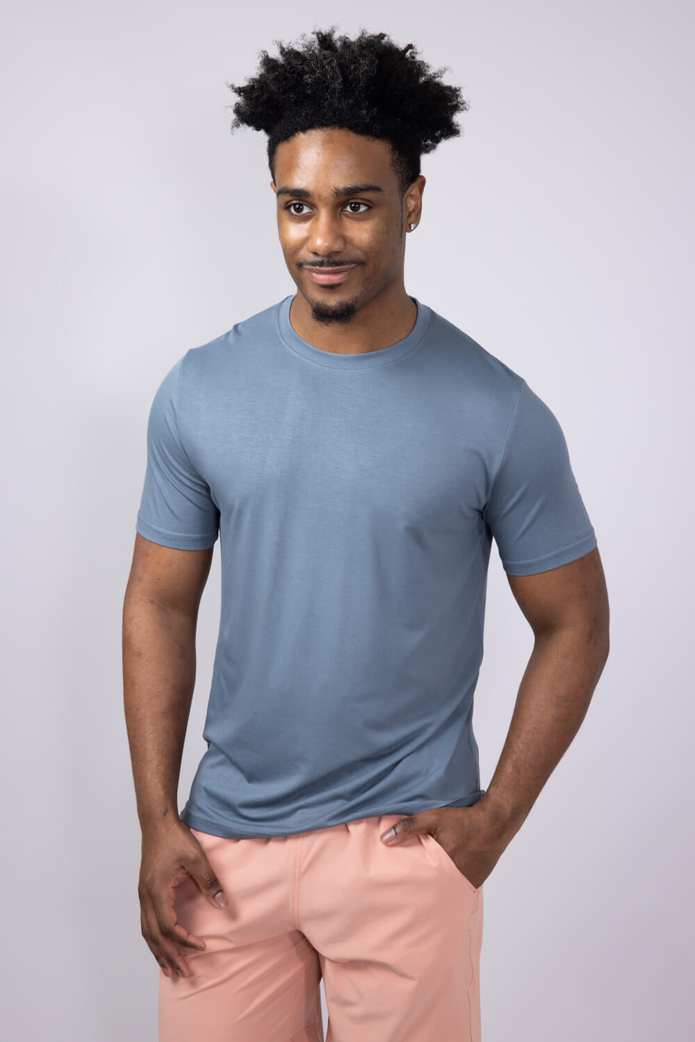 Free Fly Bamboo Motion T-Shirt for Men in Slate Blue
