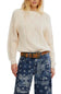 Free People Frankie Cable Sweater for Women in Buttercream