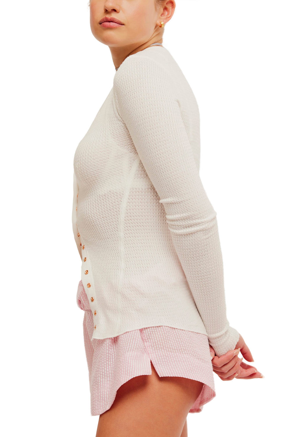 Free People Intimately Going Places Cardi for Women in Ivory