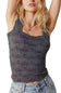 Free People Intimately Love Letter Cami for Women in Black