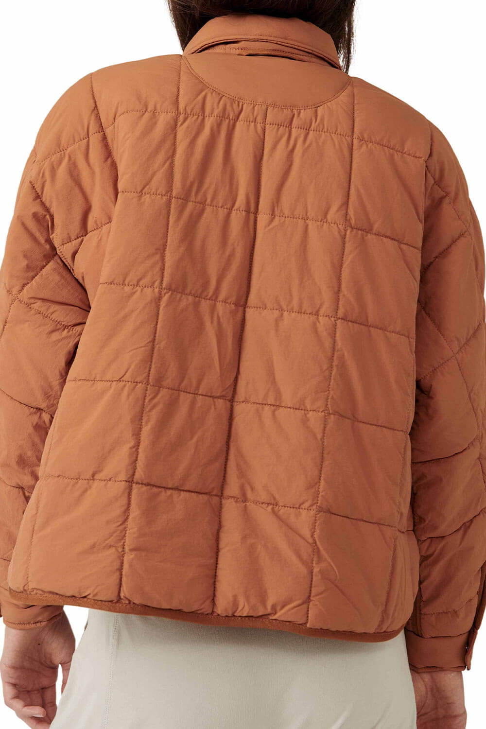 FP Movement Pippa Packable Puffer Jacket for Women in Twig Brown