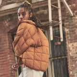 FP Movement Pippa Packable Puffer Jacket for Women in Twig Brown