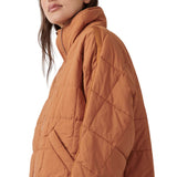 FP Movement Pippa Packable Puffer Jacket for Women in Twig Brown