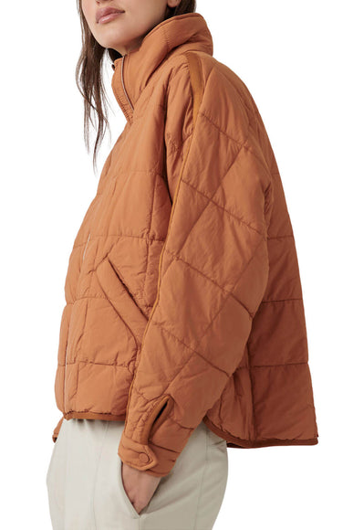 FP Movement Pippa Packable Puffer Jacket for Women in Twig Brown