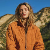 FP Movement Pippa Packable Puffer Jacket for Women in Twig Brown