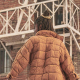 FP Movement Pippa Packable Puffer Jacket for Women in Twig Brown