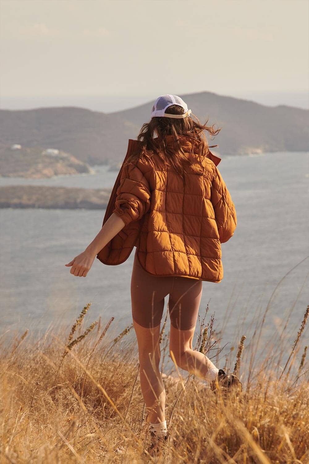 FP Movement Pippa Packable Puffer Jacket for Women in Twig Brown