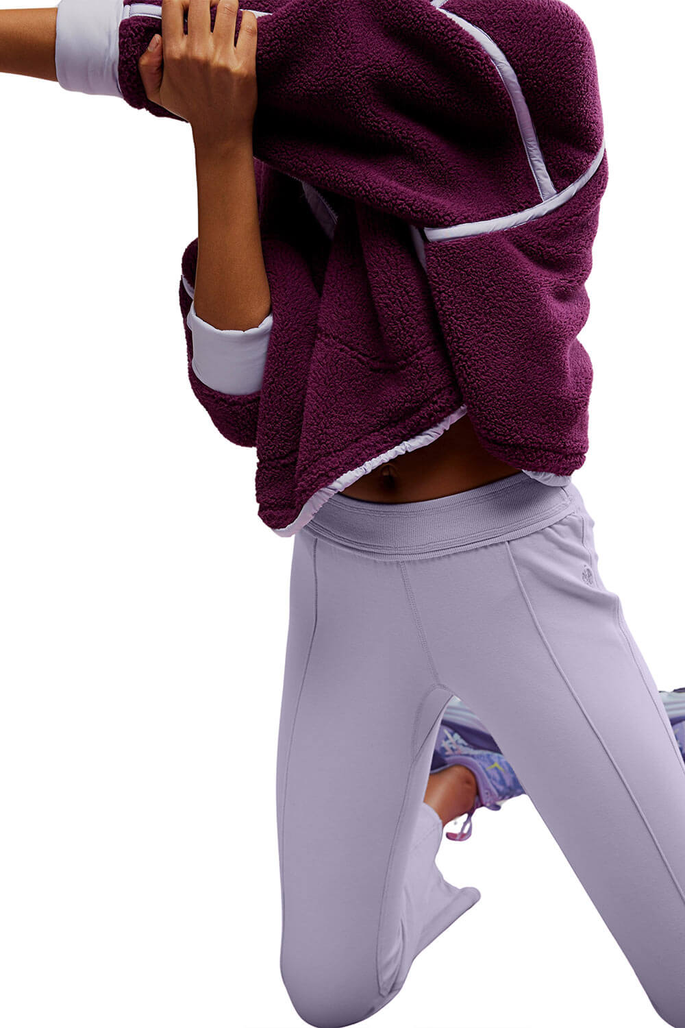 FP Movement Mountain ½ Zip Fleece for Women in Black Cherry