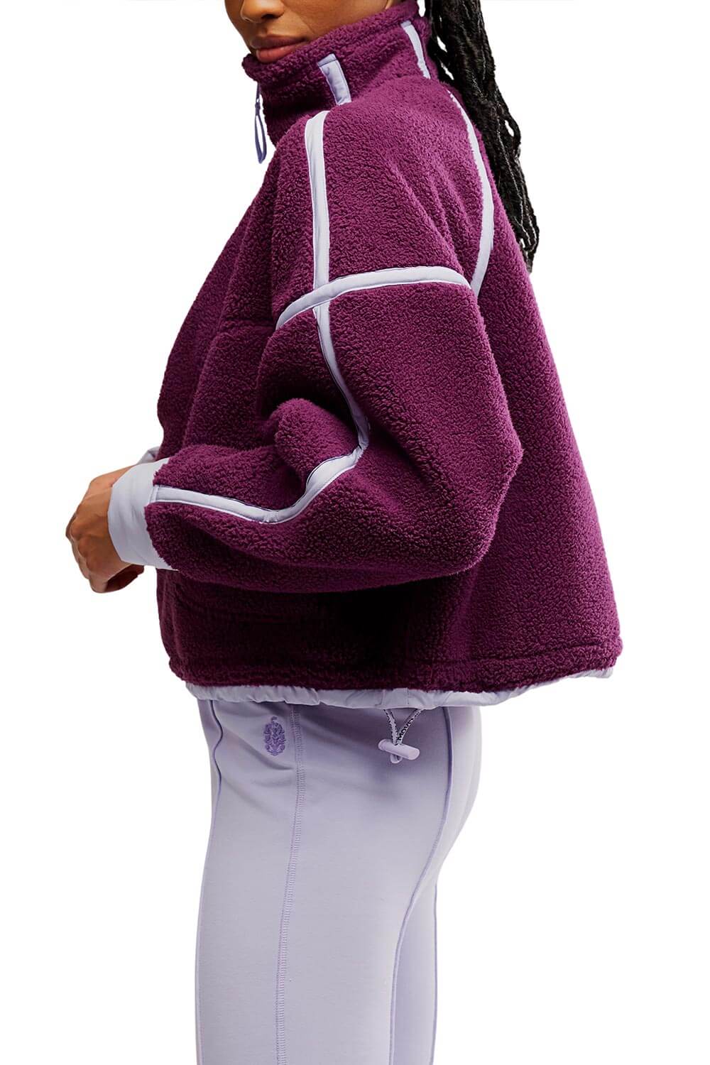 FP Movement Mountain ½ Zip Fleece for Women in Black Cherry