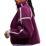 FP Movement Mountain ½ Zip Fleece for Women in Black Cherry