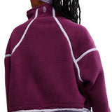 FP Movement Mountain ½ Zip Fleece for Women in Black Cherry