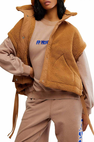 FP Movement Scout It Out Fleece Vest for Women in Brown