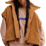 FP Movement Scout It Out Fleece Vest for Women in Brown