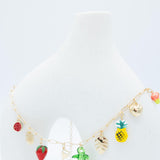 Fruit Charm Necklace in Multi