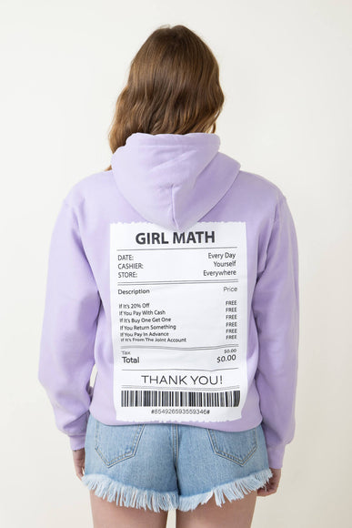 Girl Math Hoodie for Women in Purple