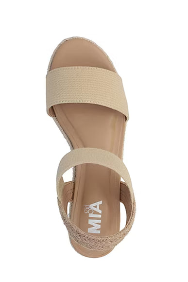 MIA Girl Zenaida Rope Wedge for Women in Natural
