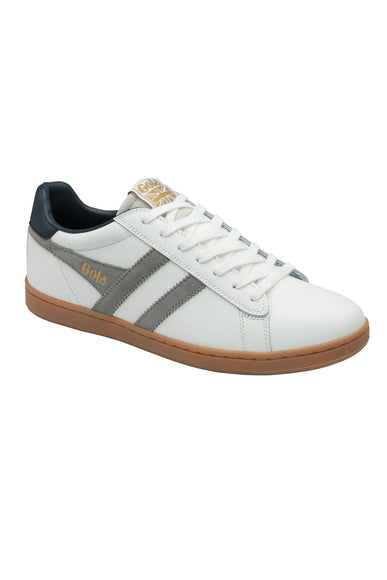 Gola Equipe II Leather Sneakers for Men in White/Cement