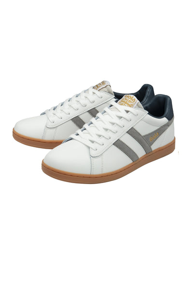 Gola Equipe II Leather Sneakers for Men in White/Cement