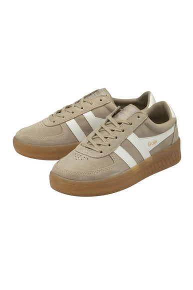 Gola Grandslam Suede Sneakers for Women in Bone/Off White/Gum