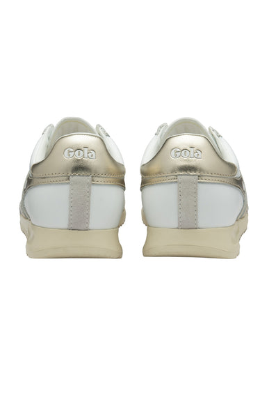 Gola Torpedo Mirror Sneakers for Women in White/Gold