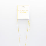 Gold Bubble Letter Initial “R” Necklace