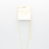 Gold Bubble Letter Initial “S” Necklace