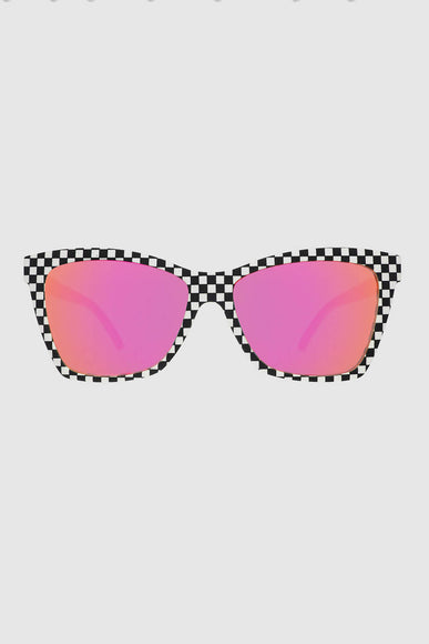Goodr Carl’s Diner Server with Checkered Past Sunglasses in Black/White Checker