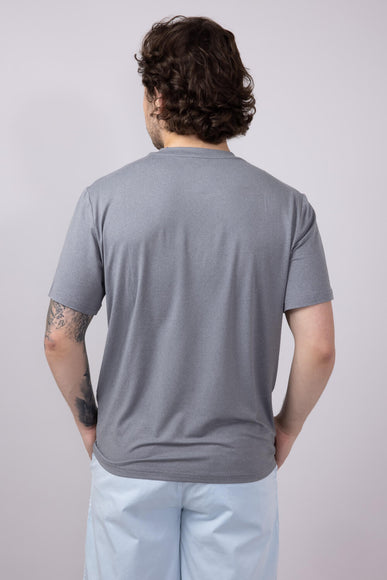 Hallstatt Ultra Soft Knit Poly T-Shirt for Men in Grey