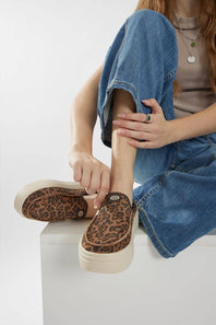 HEYDUDE Women’s Austin Lift Classic Shoes in Leopard