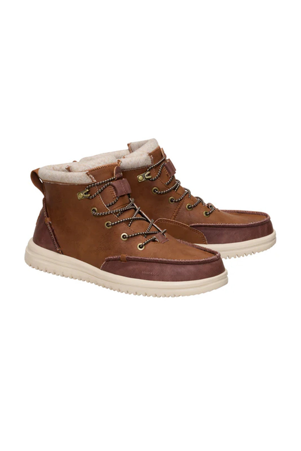 HEYDUDE Men's Bradley Classic Tumbled in Cognac