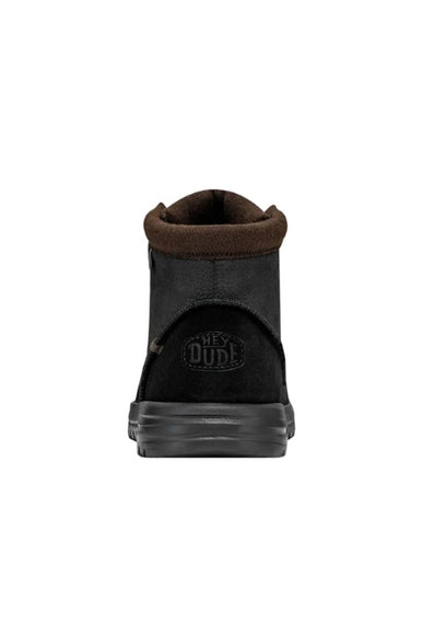 HEYDUDE Men’s Brandley Leather Boots in Black