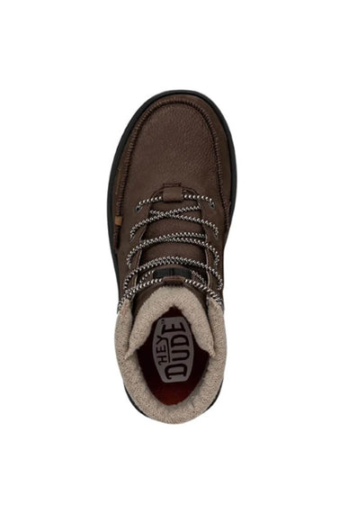 HEYDUDE Men’s Brandley Leather Boots in Brown